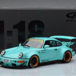 Porsche 911 964 RWB Tiffany Modrý GT Spirit 1:18 - image 6 of 6