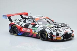 Porsche 911 GT3 R Iron Force by Ring Police #69 J. van Slooten / L. Luhr ADAC GT Masters 2018 Minichamps 1:18 153186969 Kov – obrázek 3 z 5