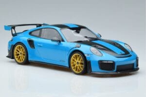 Porsche 911 991.2 GT3 RS Weissach Package Miami Modrý Zlatá Kola Minichamps 1:18 153068310 Kov – obrázek 4 z 6