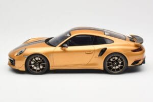 Porsche 911 991.2 Turbo S Exclusive Zlatý GT Spirit 1:18 GT444 Pryskyřice – obrázek 3 z 6