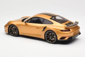 Porsche 911 991.2 Turbo S Exclusive Zlatý GT Spirit 1:18 GT444 Pryskyřice – obrázek 5 z 6