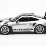 Porsche 911 992 GT3 Weissach Pack GT Stříbrný Metalíza Norev 1:18 - image 4 of 8