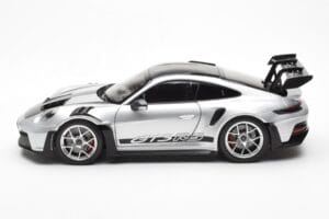 Porsche 911 992 GT3 Weissach Pack GT Stříbrný Metalíza Norev 1:18 187366 Kov – obrázek 4 z 8