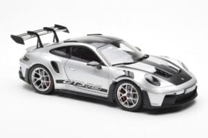 Porsche 911 992 GT3 Weissach Pack GT Stříbrný Metalíza Norev 1:18 187366 Kov – obrázek 6 z 8