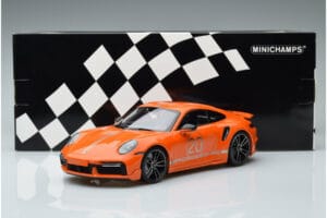Porsche 911 992 Turbo S China 20th Anniversary Oranžový Minichamps 1:18 155069171 Kov – obrázek 6 z 6