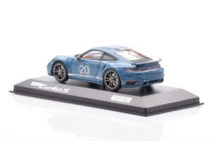 Porsche 911 992 Turbo S Oslo Modrý Minichamps 1:43 WAP0209050N001 Kov – obrázek 3 z 4