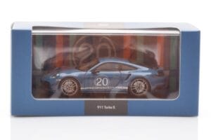 Porsche 911 992 Turbo S Oslo Modrý Minichamps 1:43 WAP0209050N001 Kov – obrázek 4 z 4