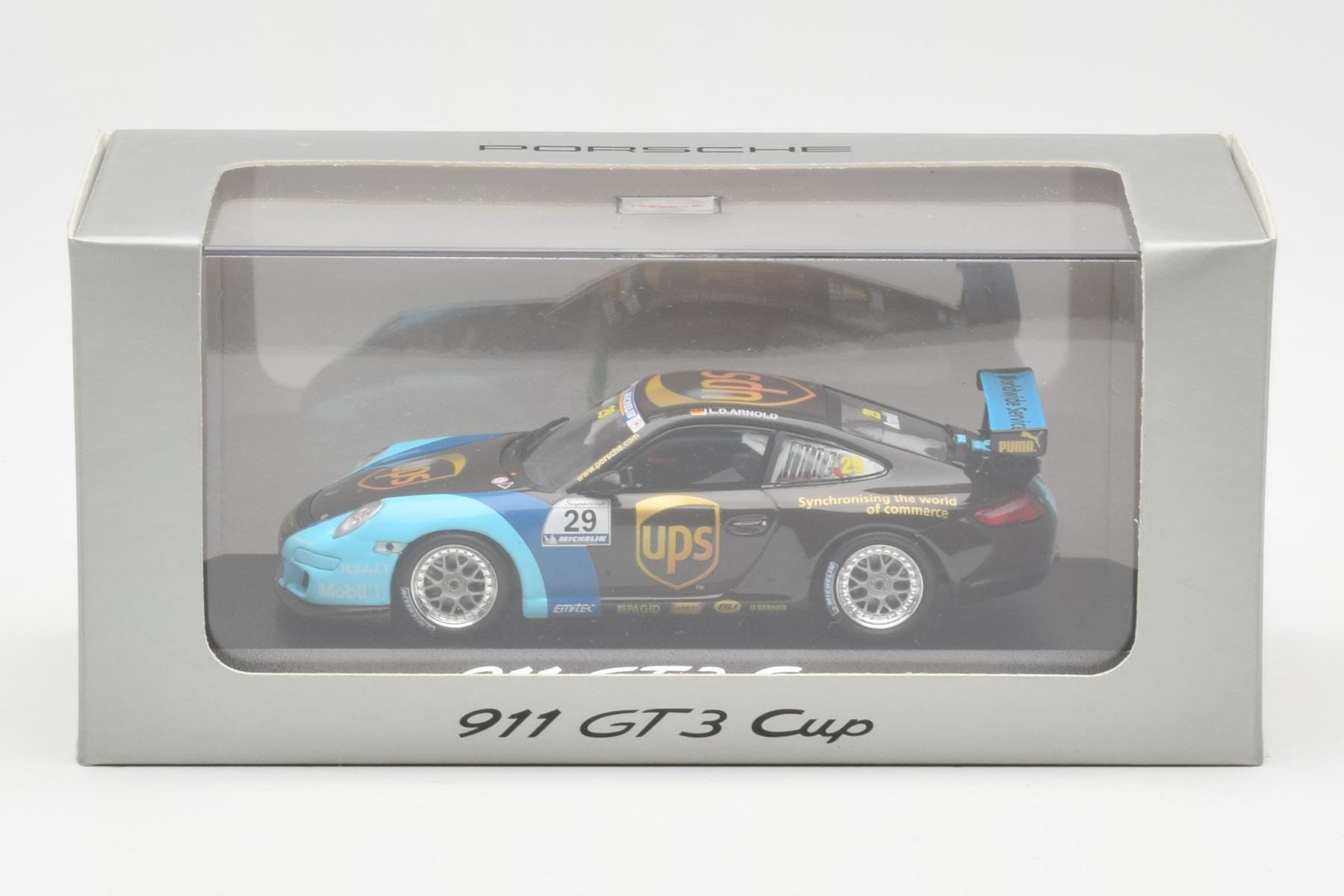 Porsche 911 996 GT3 Cup #29 D. Arnold UPS Porsche Supercup 2006 Minichamps 1:43 WAP02012416 Kov – obrázek 4 z 4