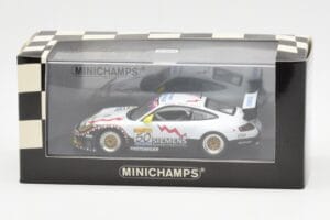 Porsche 911 996 GT3 RS Siemens #50 M. Ortelli / M. Lieb / R. Dumas 24 Hours of Spa 2003 Winners Minichamps 1:43 400036950 Kov – obrázek 4 z 4