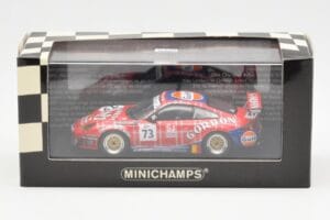 Porsche 911 996 GT3 RSR Gulf #73 Lambert / Lefort / Palttala 1000km Spa 2005 Minichamps 1:43 400056473 Kov – obrázek 4 z 4