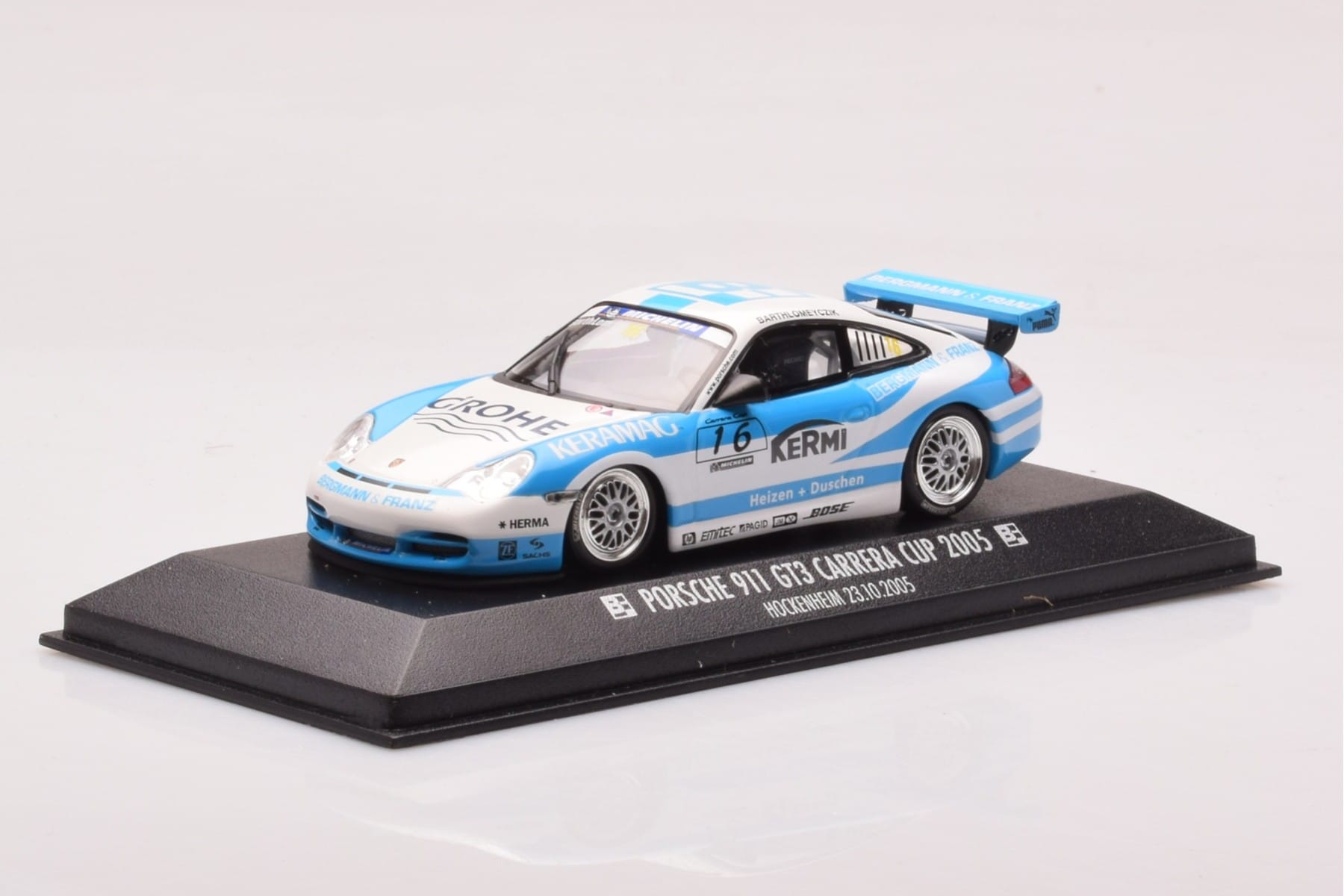Porsche 911 997 GT3 Cup #16 Barthiomeyczik Carrera Cup 2005 Minichamps 1:43 403056216 Kov – obrázek 2 z 4