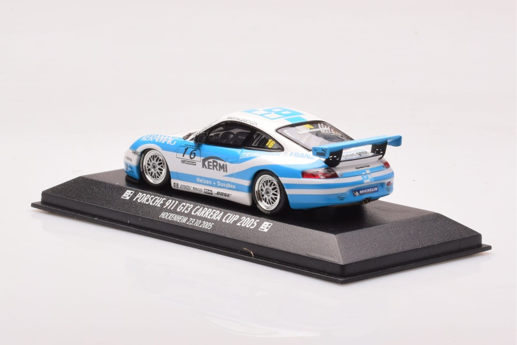Porsche 911 997 GT3 Cup #16 Barthiomeyczik Carrera Cup 2005 Minichamps 1:43 403056216 Kov – obrázek 3 z 4