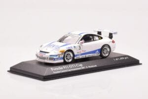 Porsche 911 997 GT3 Cup Porsche Carrera Cup #3 R. Westbrook 2007 Minichamps 1:43 400076483 Kov – obrázek 2 z 4