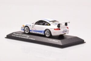 Porsche 911 997 GT3 Cup Porsche Carrera Cup #3 R. Westbrook 2007 Minichamps 1:43 400076483 Kov – obrázek 3 z 4