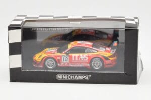 Porsche 911 997 GT3 R ITAS #18 De Lorenzi / Bonetti / Caccia / Bontempelli 24 Hours of Spa 2011 Minichamps 1:43 400118918 Kov – obrázek 4 z 4