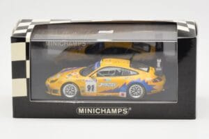 Porsche 911 997 GT3 RS T2M #91 Yamagishi / Fournoux / Konopka 24 Hours of Le Mans 2006 Minichamps 1:43 400066991 Kov – obrázek 4 z 4