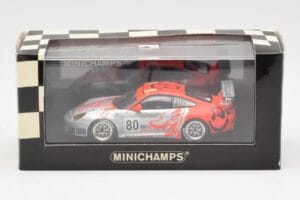 Porsche 911 997 GT3 RSR Flying Lizard #80 S. Neiman / P. Long / J. Van Overbeek 24 Hours of Le Mans 2006 Minichamps 1:43 4000 – obrázek 4 z 4