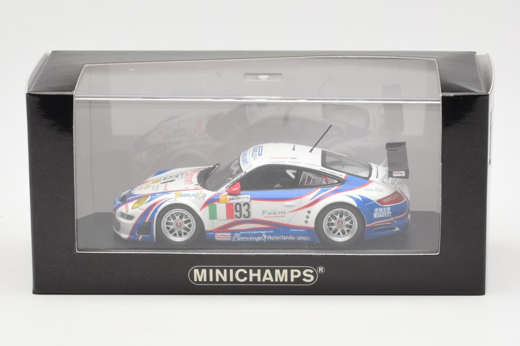 Porsche 911 997 GT3 RSR #93 Nielsen / C. Ehret / A. Simonsen 24 Hours of Le Mans 2007 Minichamps 1:43 400076793 Kov – obrázek 4 z 4