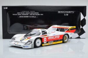 Porsche 956K Lindsay Saker #8 B. Wollek / C. Serra / S. Johansson 1000km Kyalami 1983 Minichamps 1:18 155836698 Kov – obrázek 6 z 6