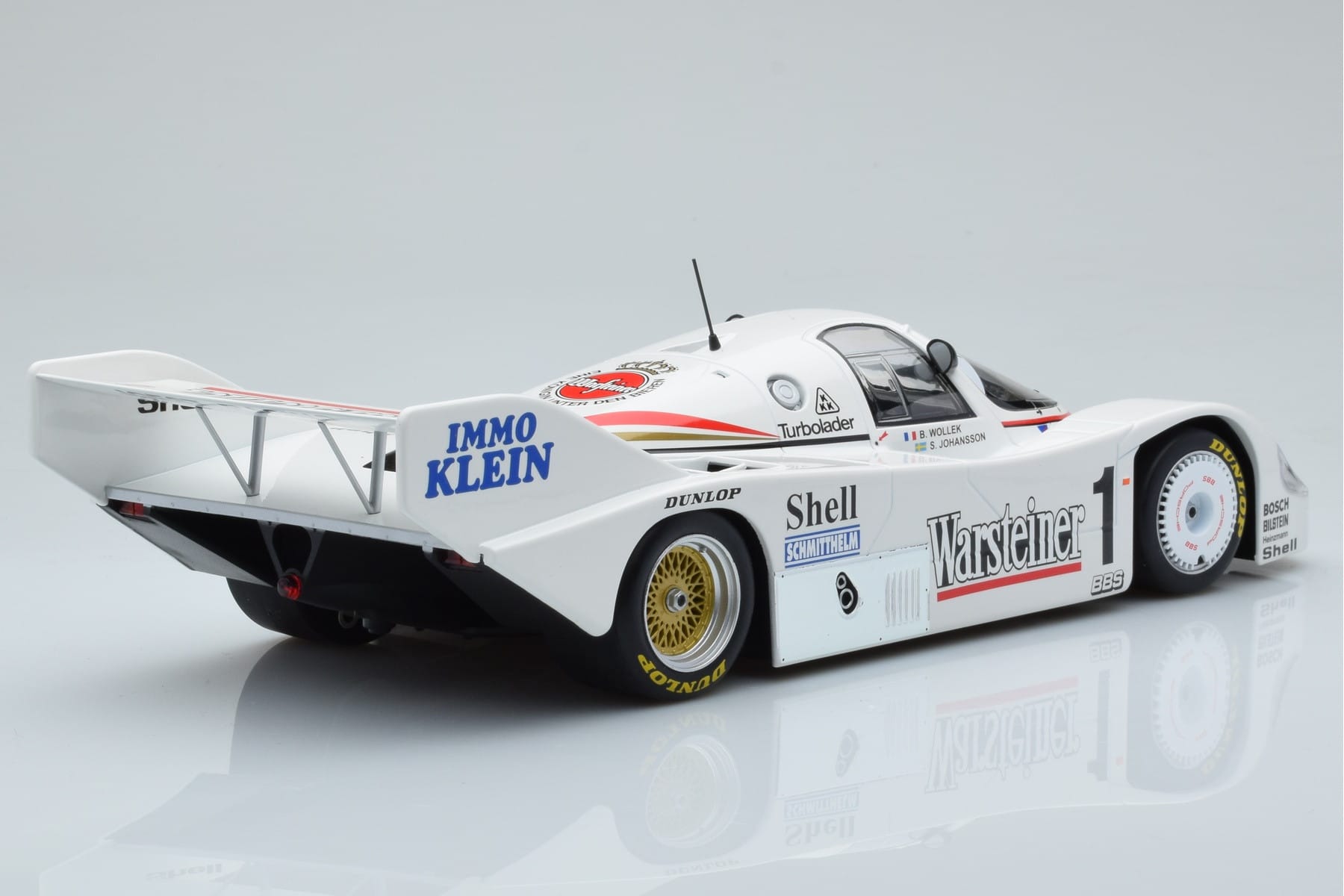 Porsche 956K Warsteiner #1 B. Wollek / S. Johansson DRM Zolder Winner 1983 Minichamps 1:18 CA-WOL-06 Kov – obrázek 2 z 6