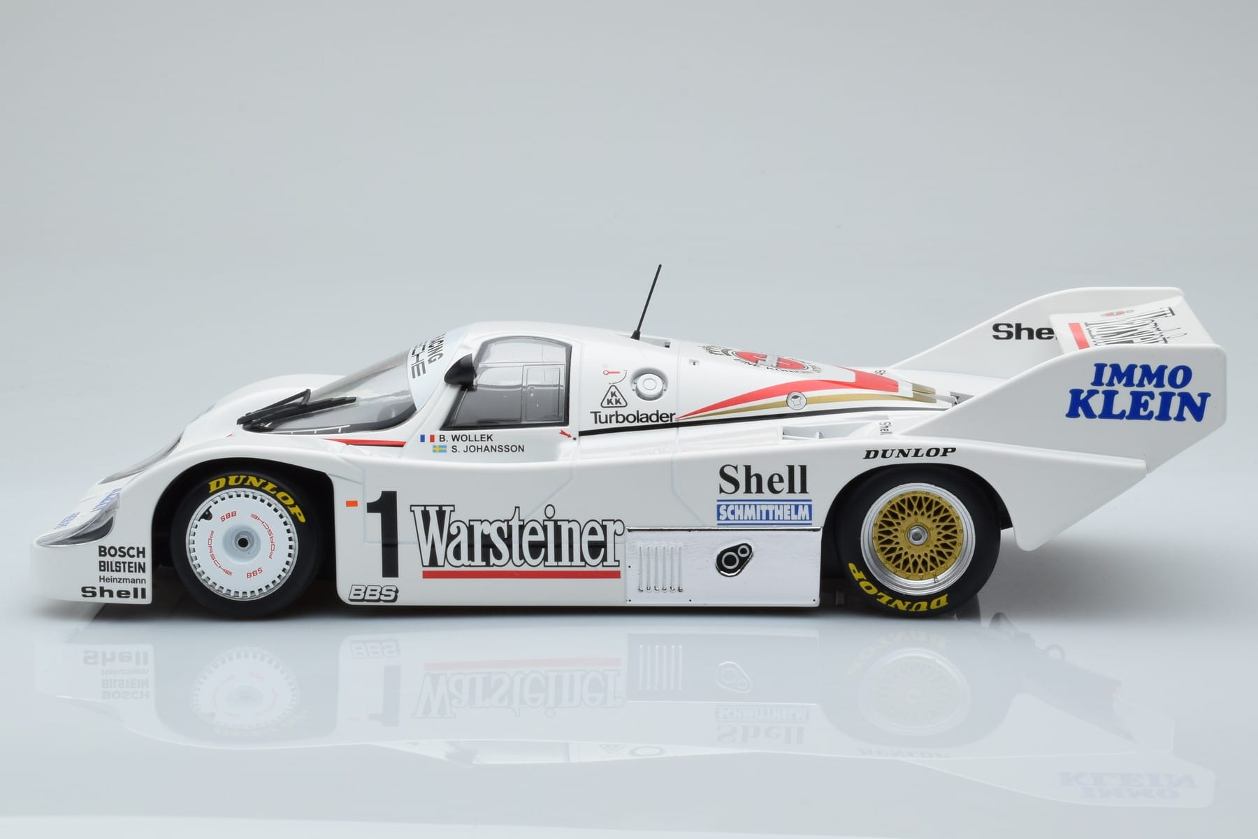 Porsche 956K Warsteiner #1 B. Wollek / S. Johansson DRM Zolder Winner 1983 Minichamps 1:18 CA-WOL-06 Kov – obrázek 3 z 6