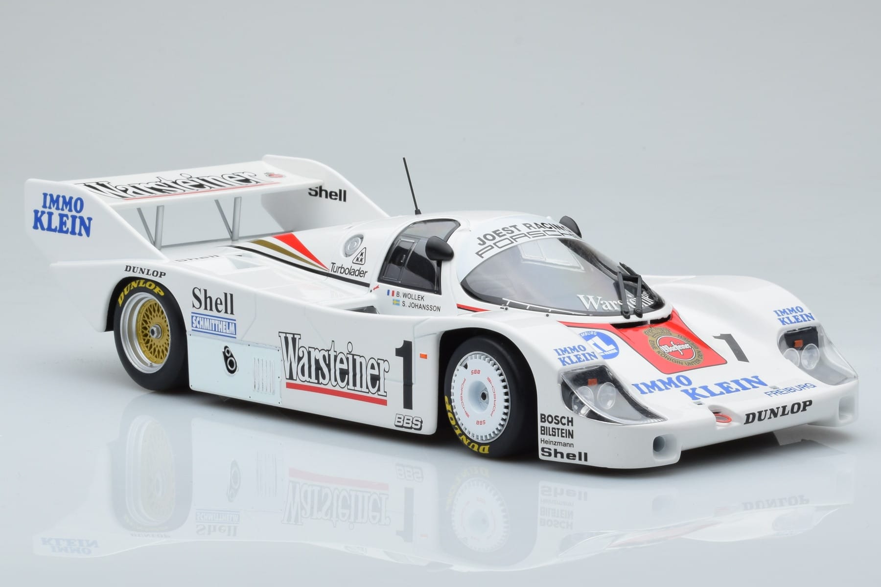Porsche 956K Warsteiner #1 B. Wollek / S. Johansson DRM Zolder Winner 1983 Minichamps 1:18 CA-WOL-06 Kov – obrázek 4 z 6