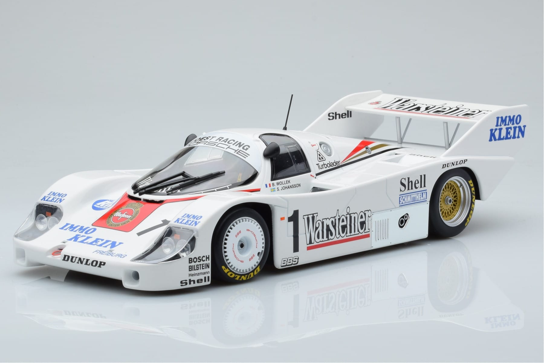 Porsche 956K Warsteiner #1 B. Wollek / S. Johansson DRM Zolder Winner 1983 Minichamps 1:18 CA-WOL-06 Kov