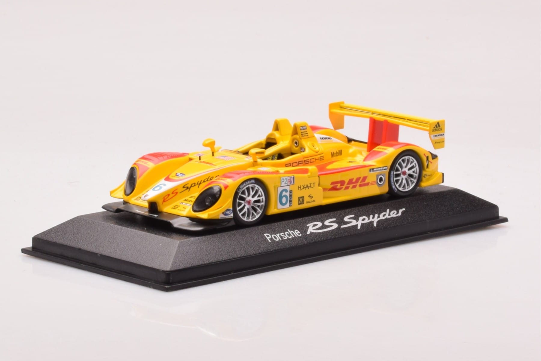 Porsche RS Spyder #6 DHL R. Briscoe / S. Maassen / J-F. Colard ALMS 2007 Minichamps 1:43 WAP02060917 Kov – obrázek 2 z 4