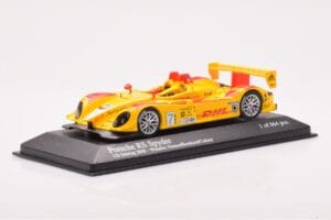 Porsche RS Spyder LMP2 #7 R. Dumas / T. Bernhard / E. Collard Sebring 12 Hours Winners 2008 Minichamps 1:43 400086807 Kov – obrázek 2 z 4
