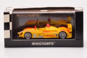 Porsche RS Spyder LMP2 #7 R. Dumas / T. Bernhard / E. Collard Sebring 12 Hours Winners 2008 Minichamps 1:43 400086807 Kov – obrázek 4 z 4