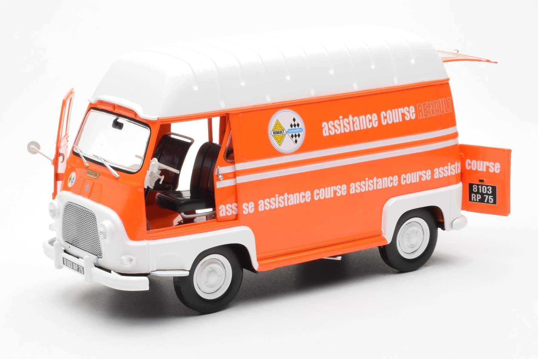 Renault Estafette Oranžový Assistance Course Norev 1:18 185123 Kov – obrázek 2 z 10