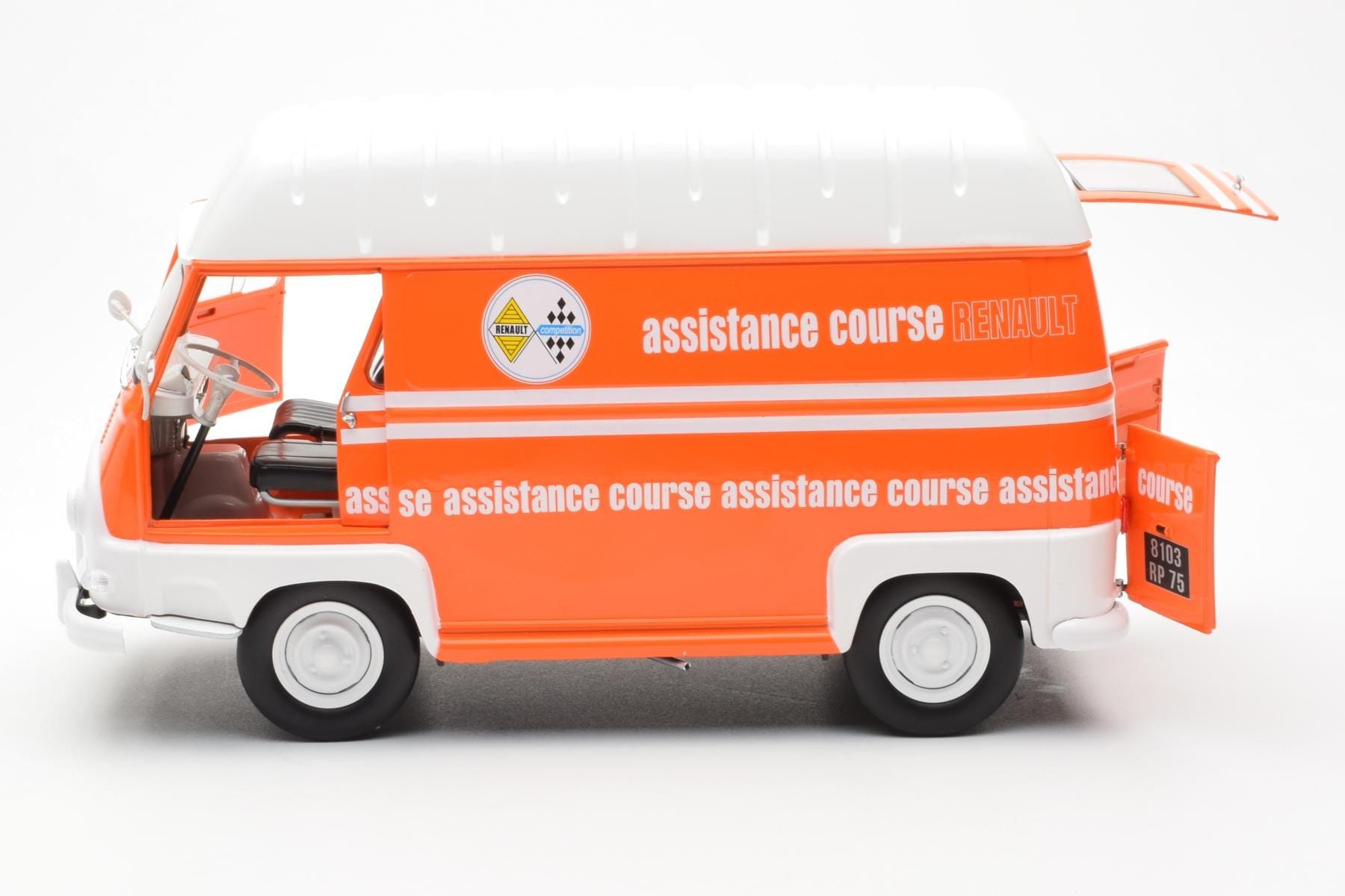 Renault Estafette Oranžový Assistance Course Norev 1:18 185123 Kov – obrázek 4 z 10