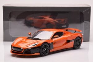 Rimac Nevera Oranžový GT Spirit 1:18 GT880 Pryskyřice – obrázek 6 z 6