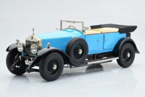 Rolls-Royce Phantom I Kabriolet Modrý Kyosho 1:18 08931LB Kov – obrázek 2 z 9