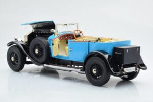 Rolls-Royce Phantom I Kabriolet Modrý Kyosho 1:18 08931LB Kov – obrázek 6 z 9