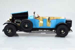 Rolls-Royce Phantom I Kabriolet Modrý Kyosho 1:18 08931LB Kov – obrázek 7 z 9
