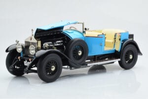 Rolls-Royce Phantom I Kabriolet Modrý Kyosho 1:18 08931LB Kov – obrázek 8 z 9