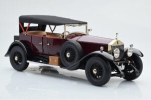 Rolls-Royce Phantom I Kabriolet Bordó Červená Kyosho 1:18 08931R Kov – obrázek 5 z 10
