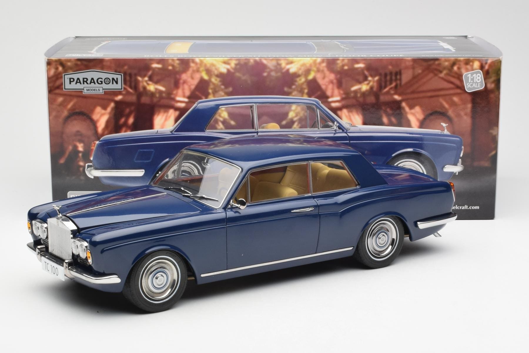 Rolls-Royce Silver Shadow MPW Coupe Oxford Modrý Paragon 1:18 PA-98203L Kov – obrázek 8 z 8