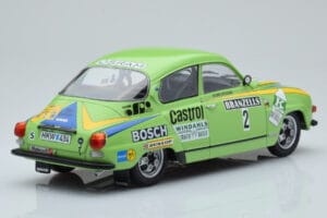 Saab 96 V4 #2 S. Blomqvist / H. Sylvan Rally Sweden 1976 IXO 1:18 18RMC085B Kov – obrázek 2 z 6