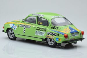 Saab 96 V4 #2 S. Blomqvist / H. Sylvan Rally Sweden 1976 IXO 1:18 18RMC085B Kov – obrázek 5 z 6