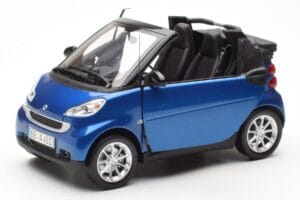 Smart Fortwo 451 Cabrio Modrý & Černý Minichamps 1:18 150036330 Kov – obrázek 2 z 8