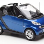 Smart Fortwo 451 Cabrio Modrý & Černý Minichamps 1:18 150036330 - image 6 of 8