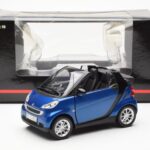 Smart Fortwo 451 Cabrio Modrý & Černý Minichamps 1:18 150036330 - image 8 of 8