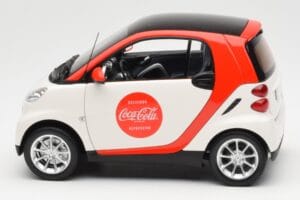 Smart Fortwo 451 Coca-Cola Minichamps 1:18 150036301 Kov – obrázek 4 z 8