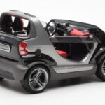Smart Fortwo Crossblade Kabriolet Stříbrná Černá Kyosho 1:18 - image 2 of 6