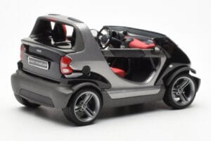Smart Fortwo Crossblade Kabriolet Stříbrná Černá Kyosho 1:18 13440 Kov – obrázek 2 z 6