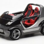 Smart Fortwo Crossblade Kabriolet Stříbrná Černá Kyosho 1:18