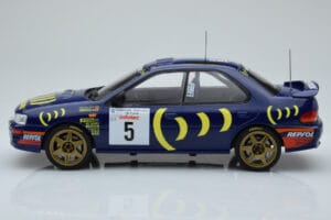 Subaru Impreza 555 #5 C. Sainz / L. Moya Tour de Corse 1995 IXO 1:18 18RMC063A Kov – obrázek 3 z 6