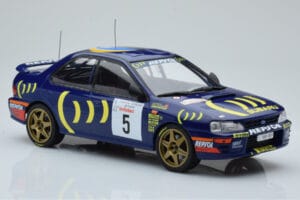 Subaru Impreza 555 #5 C. Sainz / L. Moya Tour de Corse 1995 IXO 1:18 18RMC063A Kov – obrázek 4 z 6